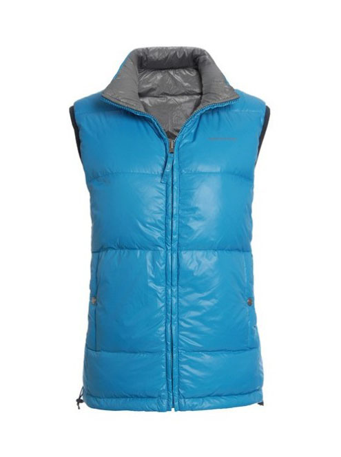 Woolrich Light Blue Down Vests Man